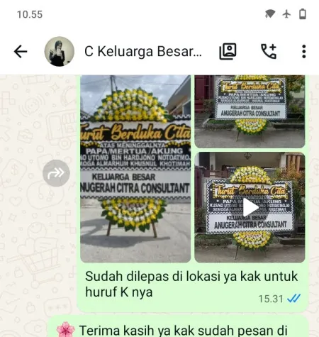Pengiriman Papan Bunga Duka Mijen