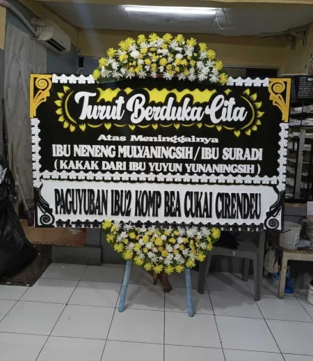 Papan Bunga Duka Mijen
